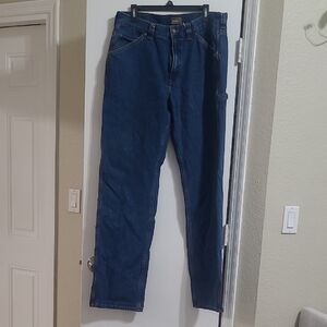 Relaxed Fit Denim Jeans in Deep Blue